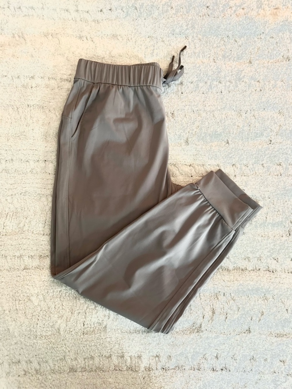 Women's Drawstring Jogger Pants - Gray - Picture 6 of 8